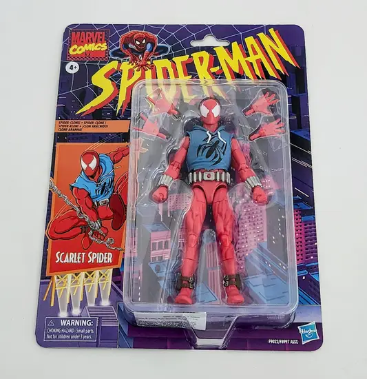 Marvel legends retro Spiderman - Scarlet Spider 6 inch action figure F9022