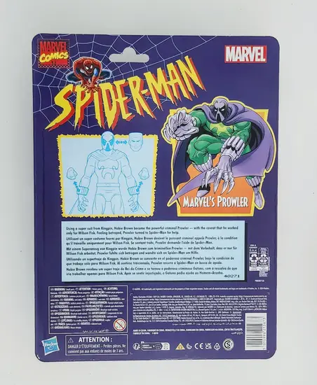 Marvel legends Series Retro Spiderman - Marvel's Prowler F90835