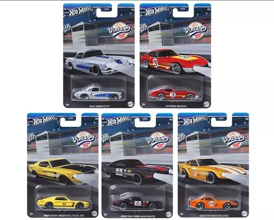 Hot Wheels 2024 Sliver line Vintage Racing Club mix B complete Set HRT81-956B
