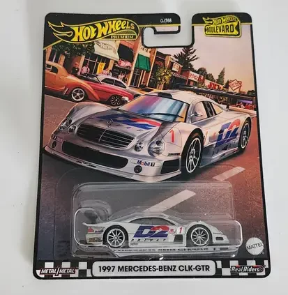 Hot wheels Gold Premium 2024 Boulevard re-release/unumbered mix A - 1997 Mercedes-Benz CLK-GTR silver JDJ27