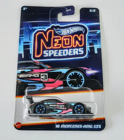 Hot wheels 2024 Neon Speeders Series 3 HLH72-956C- 5 of 8 - 2016 Mercedes AMG GT3 HRW7
