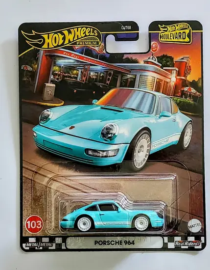 Hot wheels Premium 2024 Boulevard mix 956W 103 of 105 Porsche 964 blue HRT73