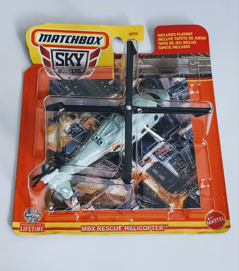 Matchbox 2024 Skybusters MBX Rescue Helicopter green (National Park HMV50