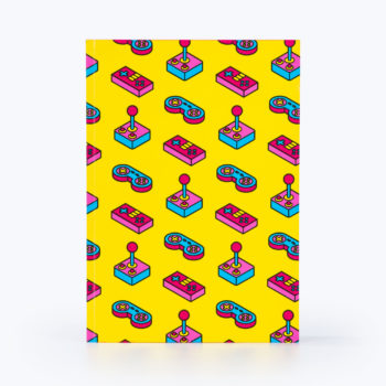 power up notebook yellow