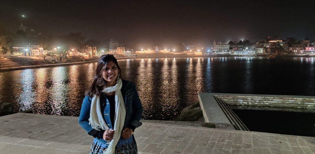 View of Pushkar Ghats at night - The best of Rajasthan tourism.