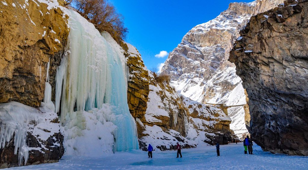 Chadar Trek in Ladakh. Frozen lake trek. Difficult treks in the world. Ladakh backpacking.