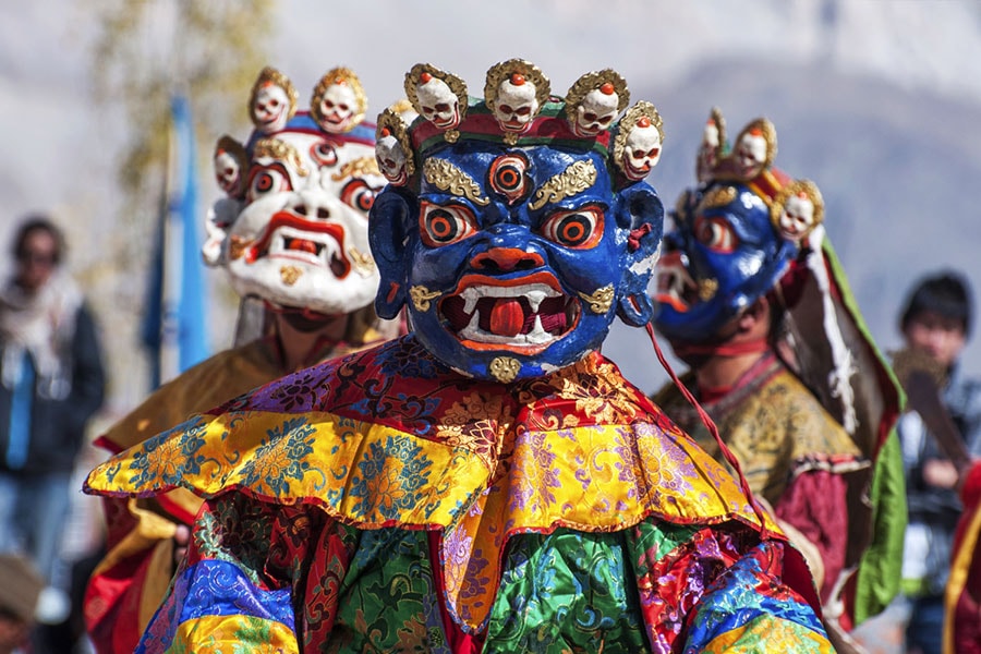 Festivals of Ladakh. Culture and Heritage of India. Different masked festivals. Attires of Ladakh. Culture and Heritage. 