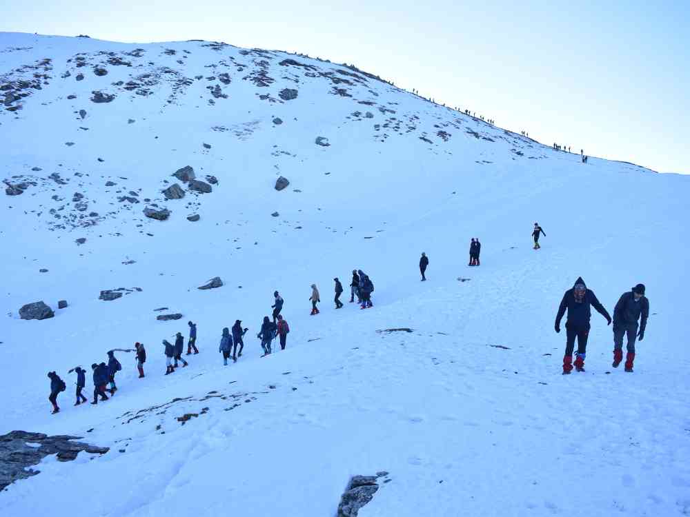 Snow Covered Mountains of Kedarkantha