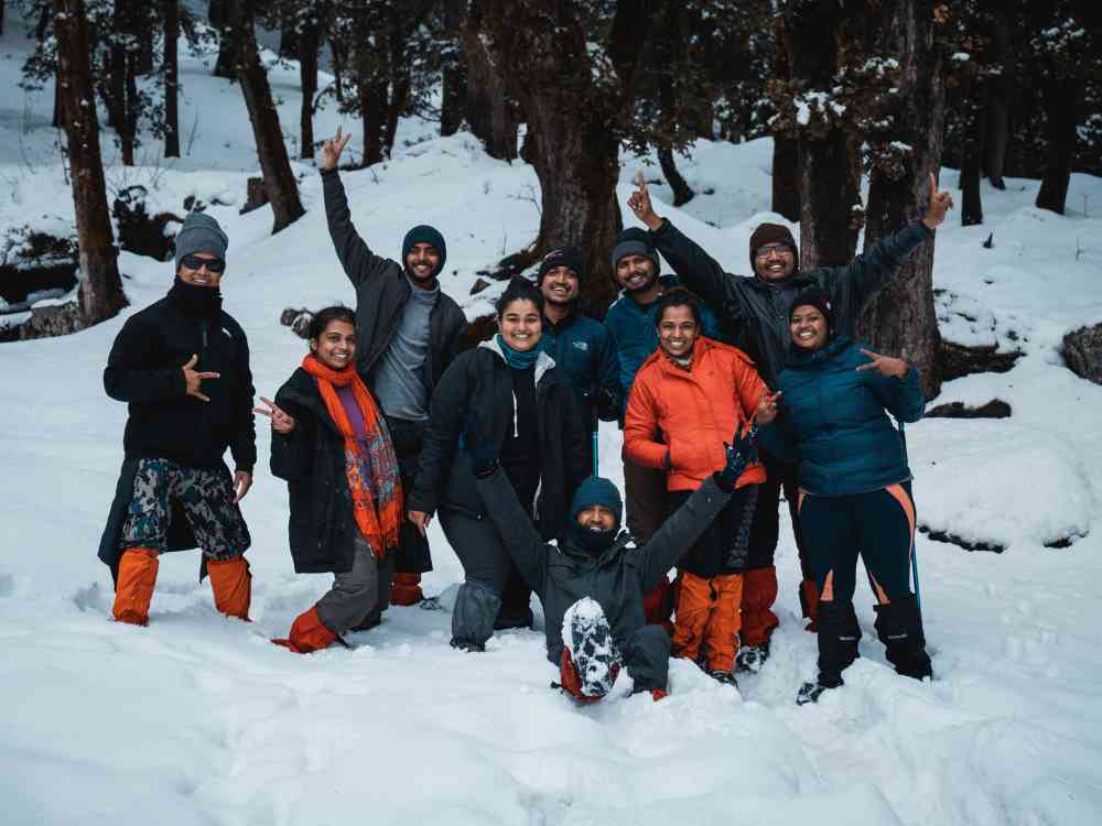 Trekking Group at Kedarkantha