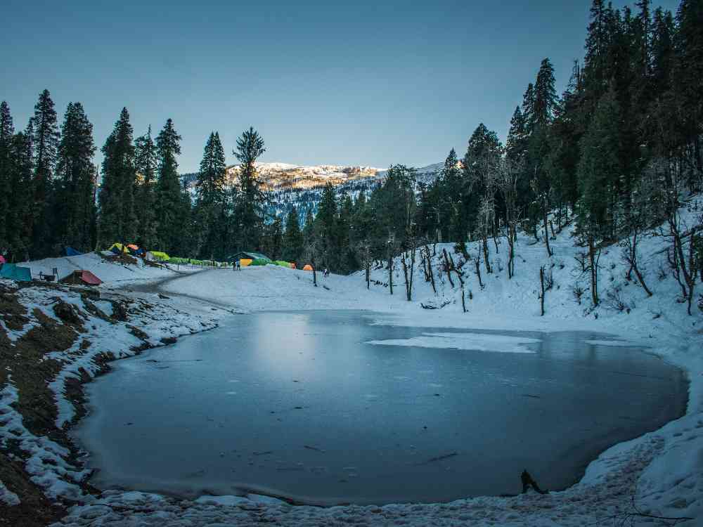 Frozen Lake in Kedarkantha