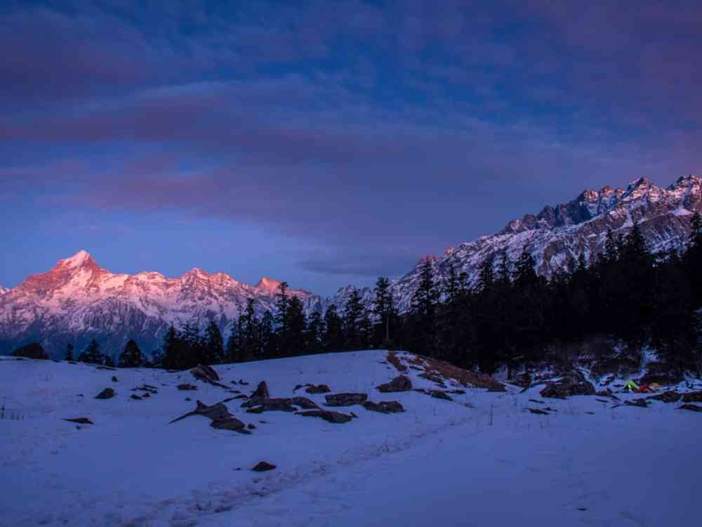 Scenic view from Kuari Pass