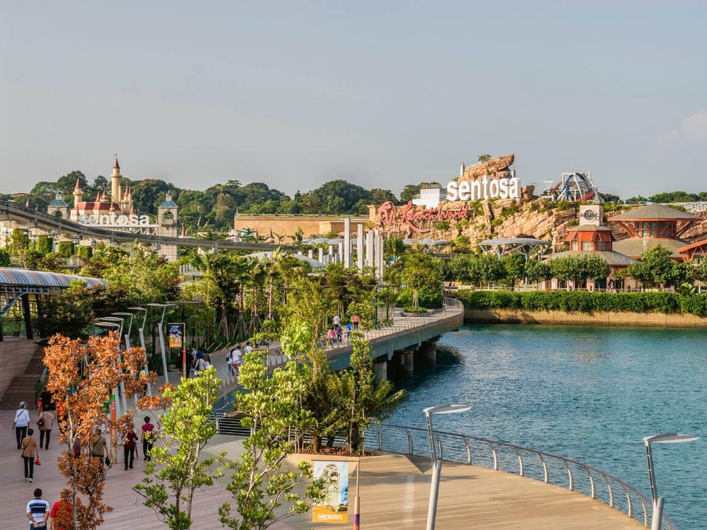 Boardwalk to Sentosa Island Resort, Singapore