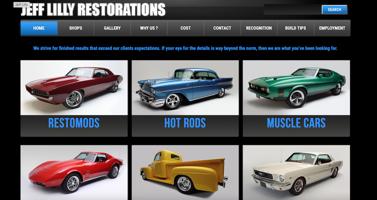 Jeff Lilly Restorations Website