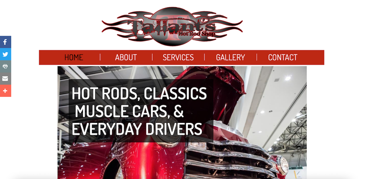 Tallant’s Hot Rods Website