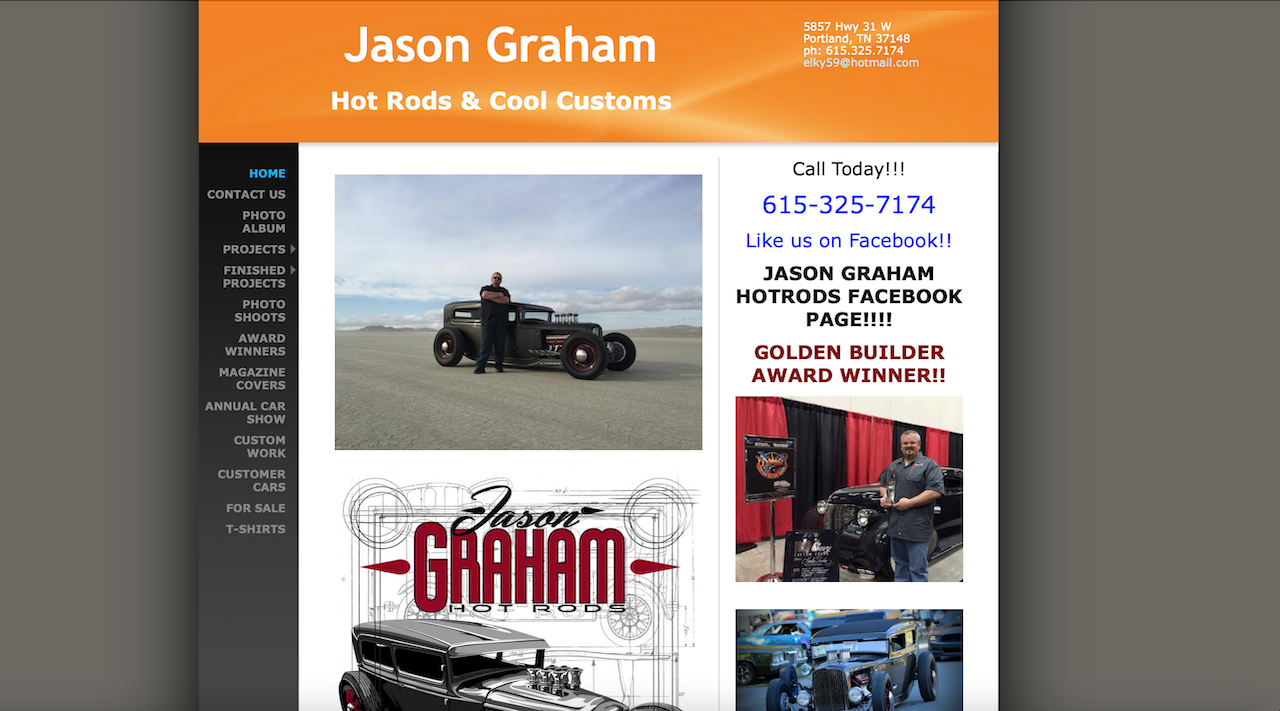Jason Graham Hot Rods Website