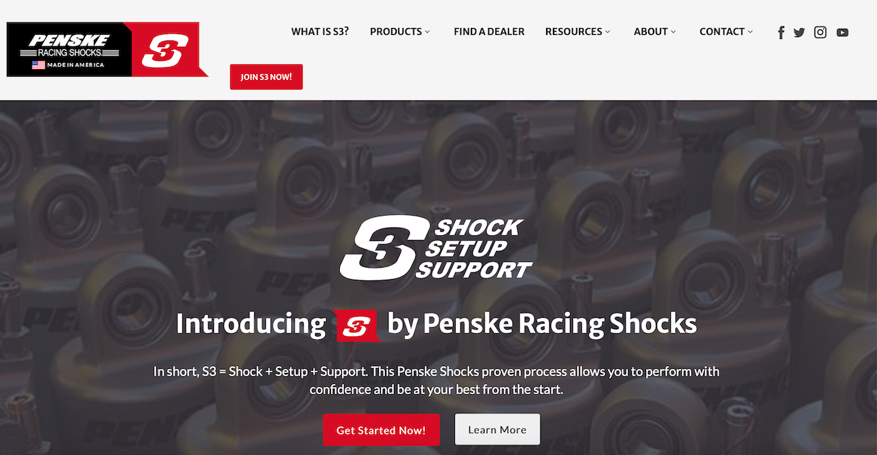 Penske Shocks Website