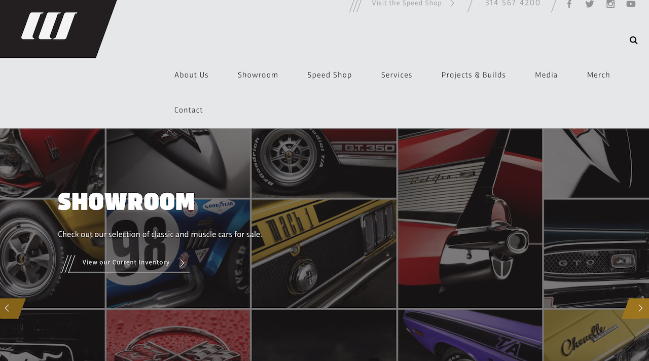 Classic Car Studio Website