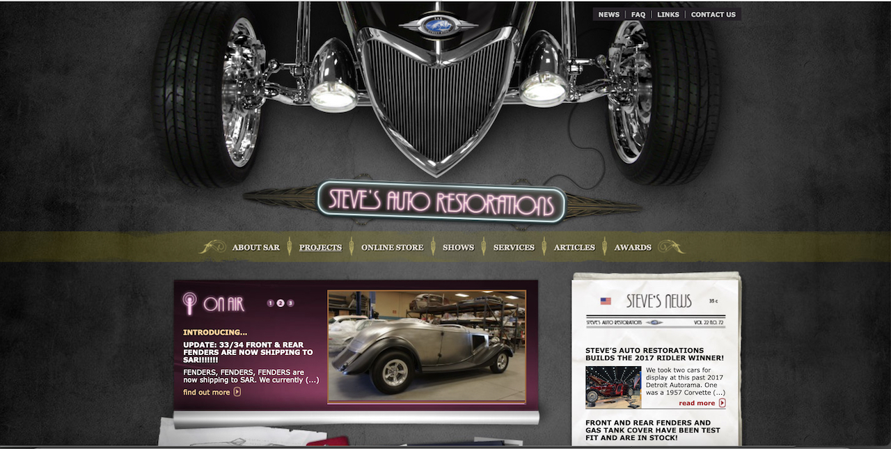 Steve’s Auto Restorations Website