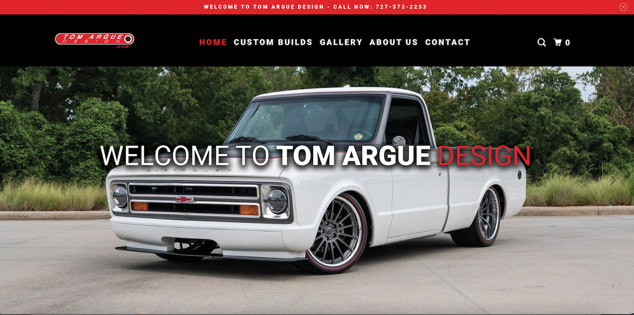 Tom Argue Design Website