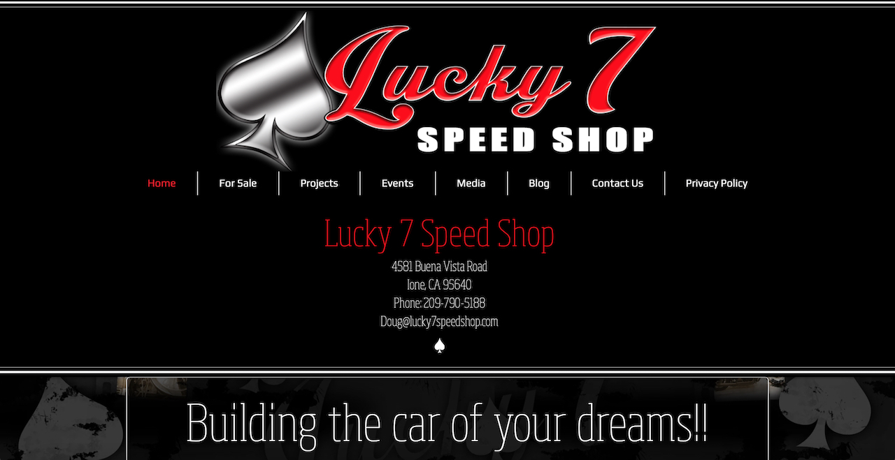 Lucky 7 Rod Shop Website