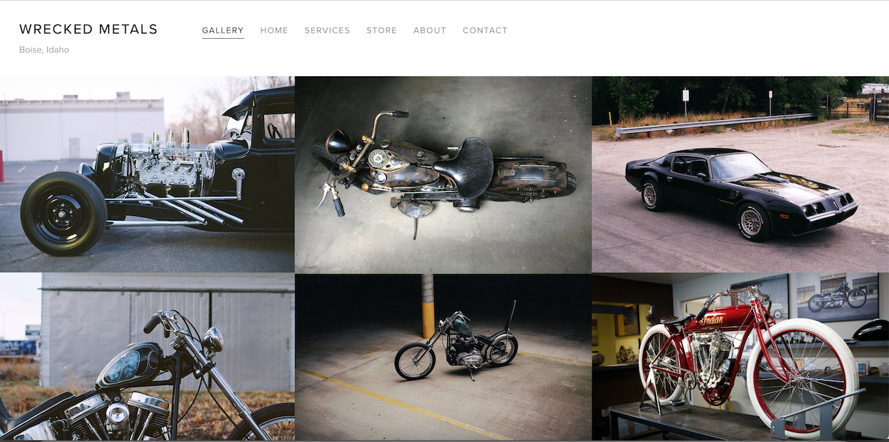 Wrecked Metals – Hot Rod & Chopper Shop Website