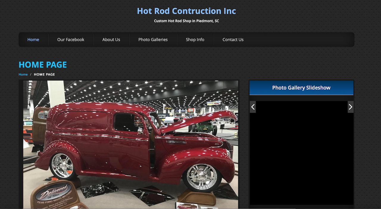 Hot Rod Construction Website