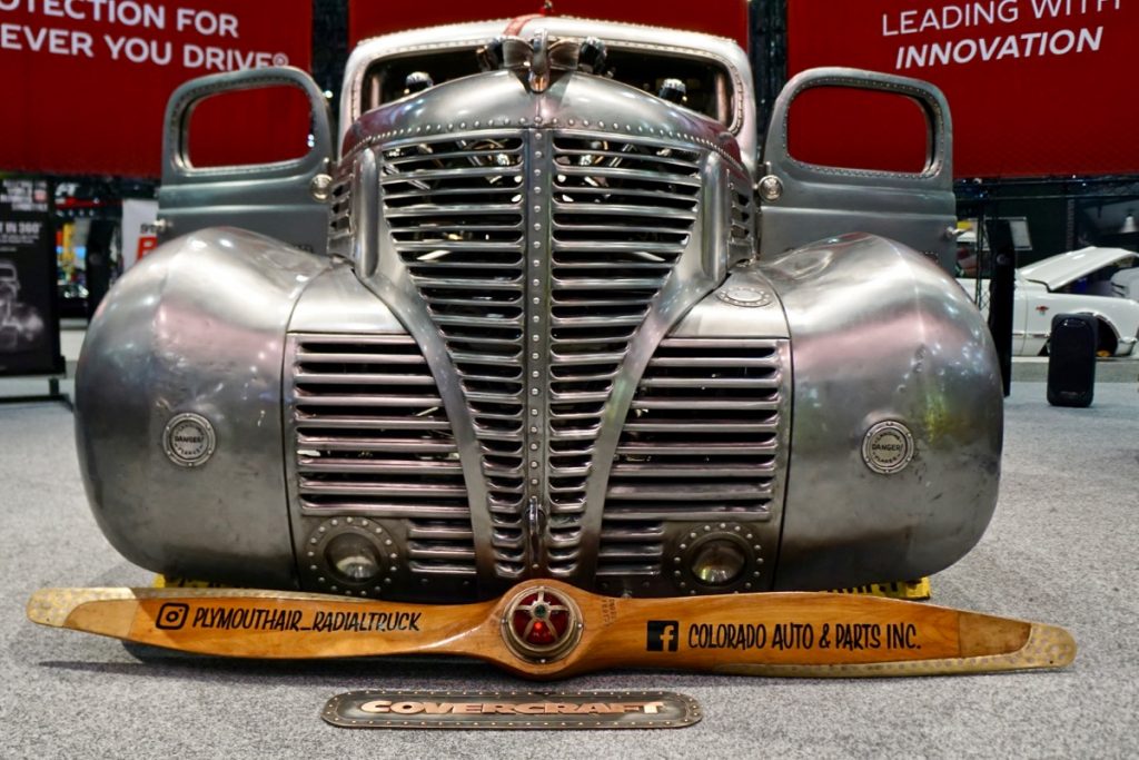 Gary Corns Radial Engine 1939 Plymouth Truck SEMA 2017