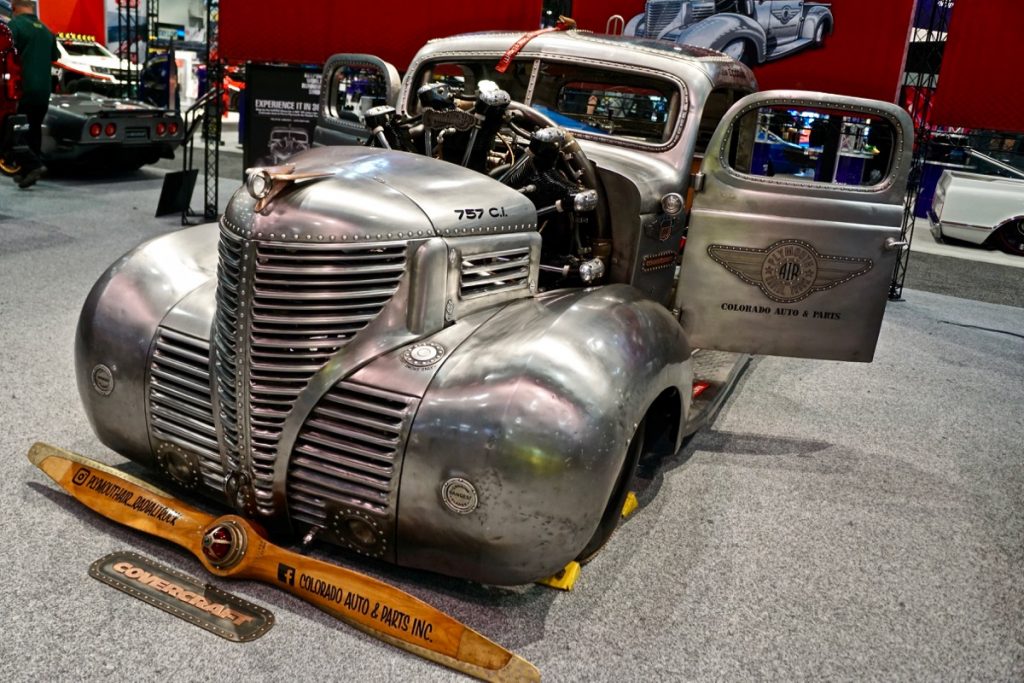 Gary Corns Radial Engine 1939 Plymouth Truck SEMA 2017