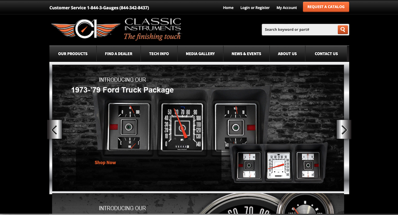 Classic Instruments Website