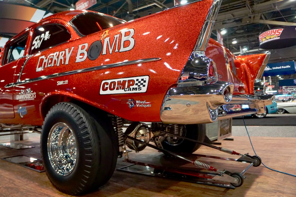 1957 210 Post Chevy Gasser Cherry Bomb SEMA Show (62)