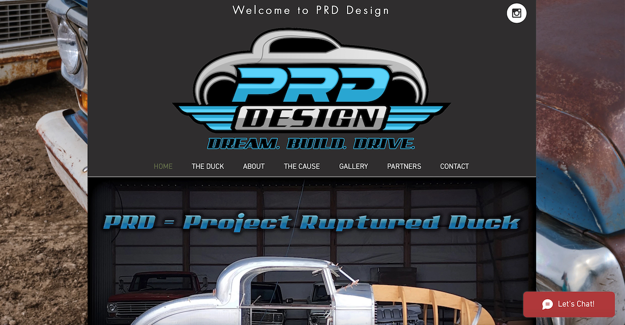 P R D Designs Website
