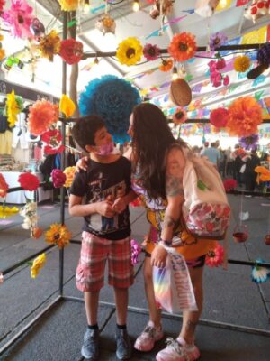 Luz y su hijo