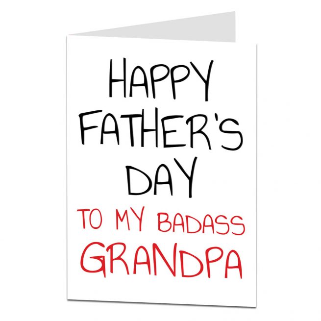 Download Father S Day Card Badass Grandpa Limalima Co Uk