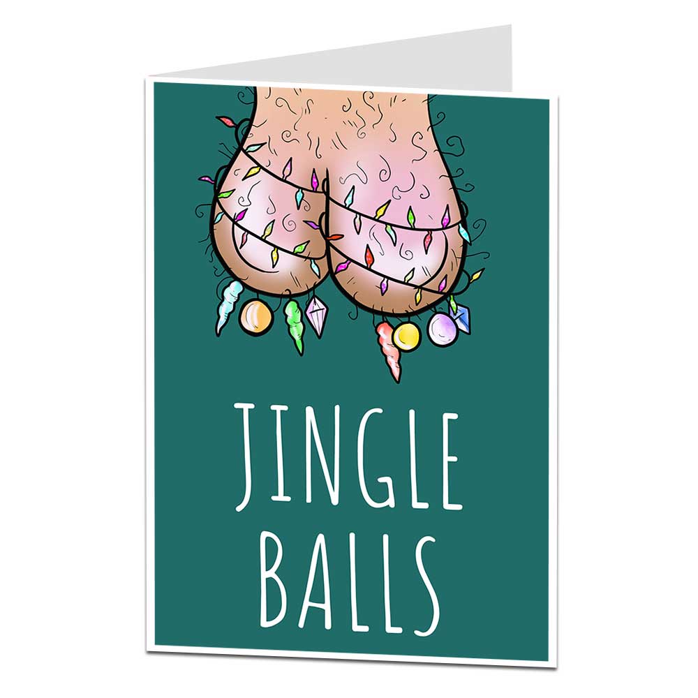 Funny Christmas Card For Men Jingle Balls Limalima Co Uk