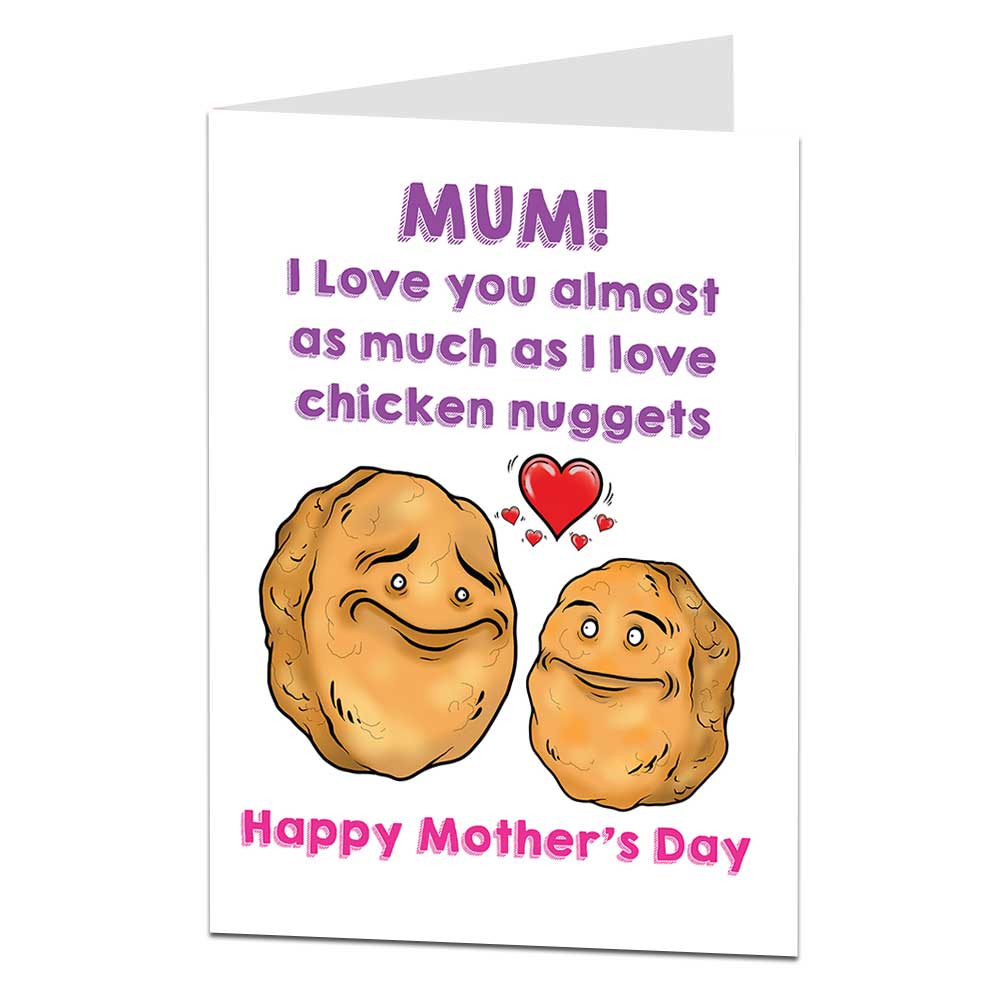 Mother's Day Card | Funny Quirky Chicken Nugget | LimaLima ...