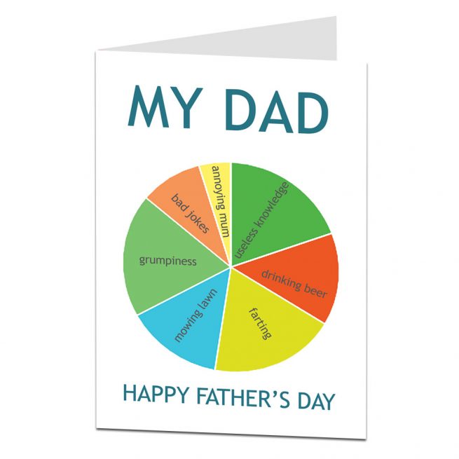 Funny Father's Day Card | Dad Chart | LimaLima.co.uk