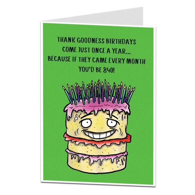 70th Birthday Cards | Funny Silly Rude | LimaLima.co.uk