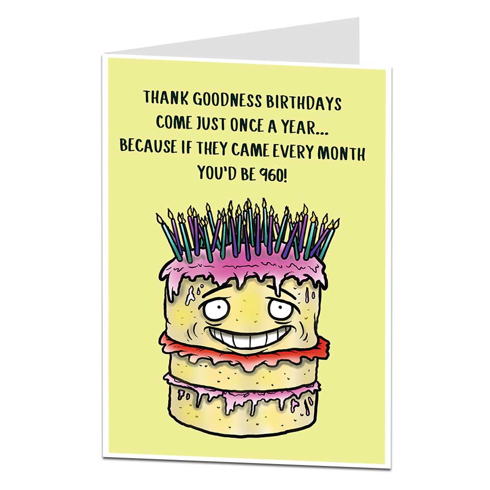 Funny 80th Birthday Card Messages - Printable Templates Free