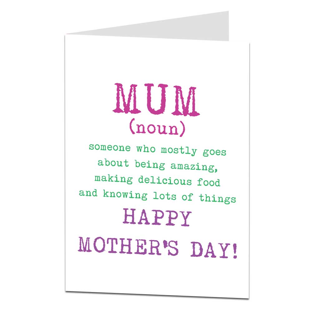 Mum (noun) Mother's Day Card | Lima Lima Cards & Gifts