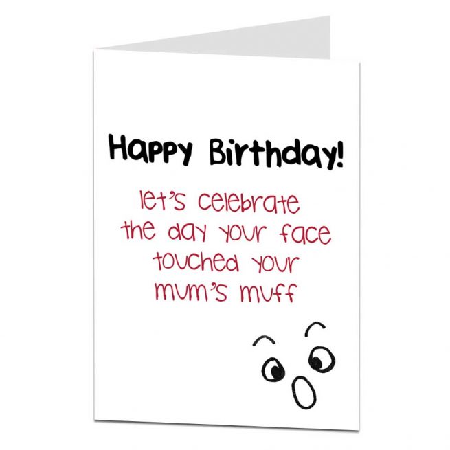 Funny Joke Birthday Card Mum S Muff Limalima