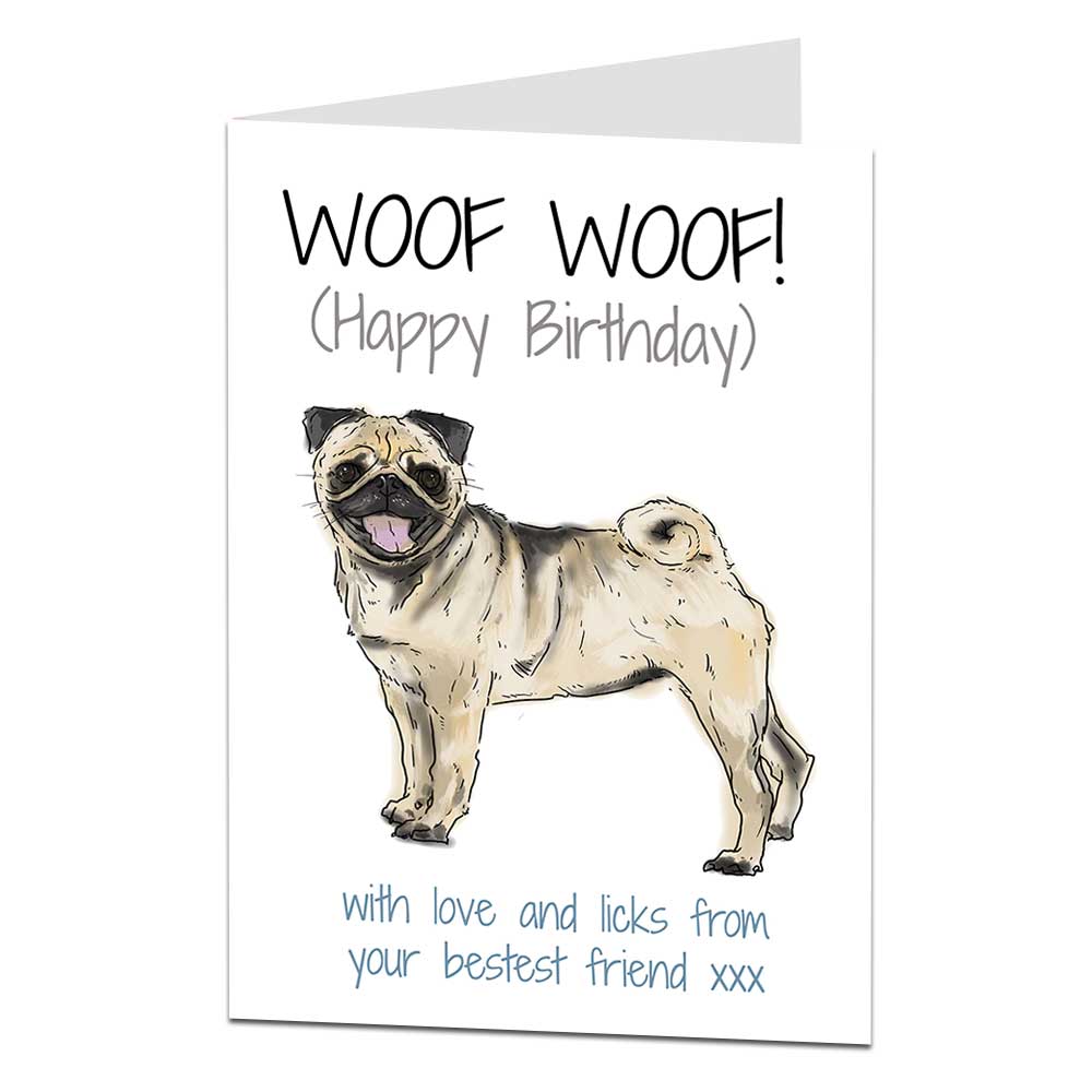 pug-birthday-card-first-birthday-invitations