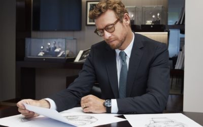 Simon Baker discovers the Longines universe in Saint-Imier