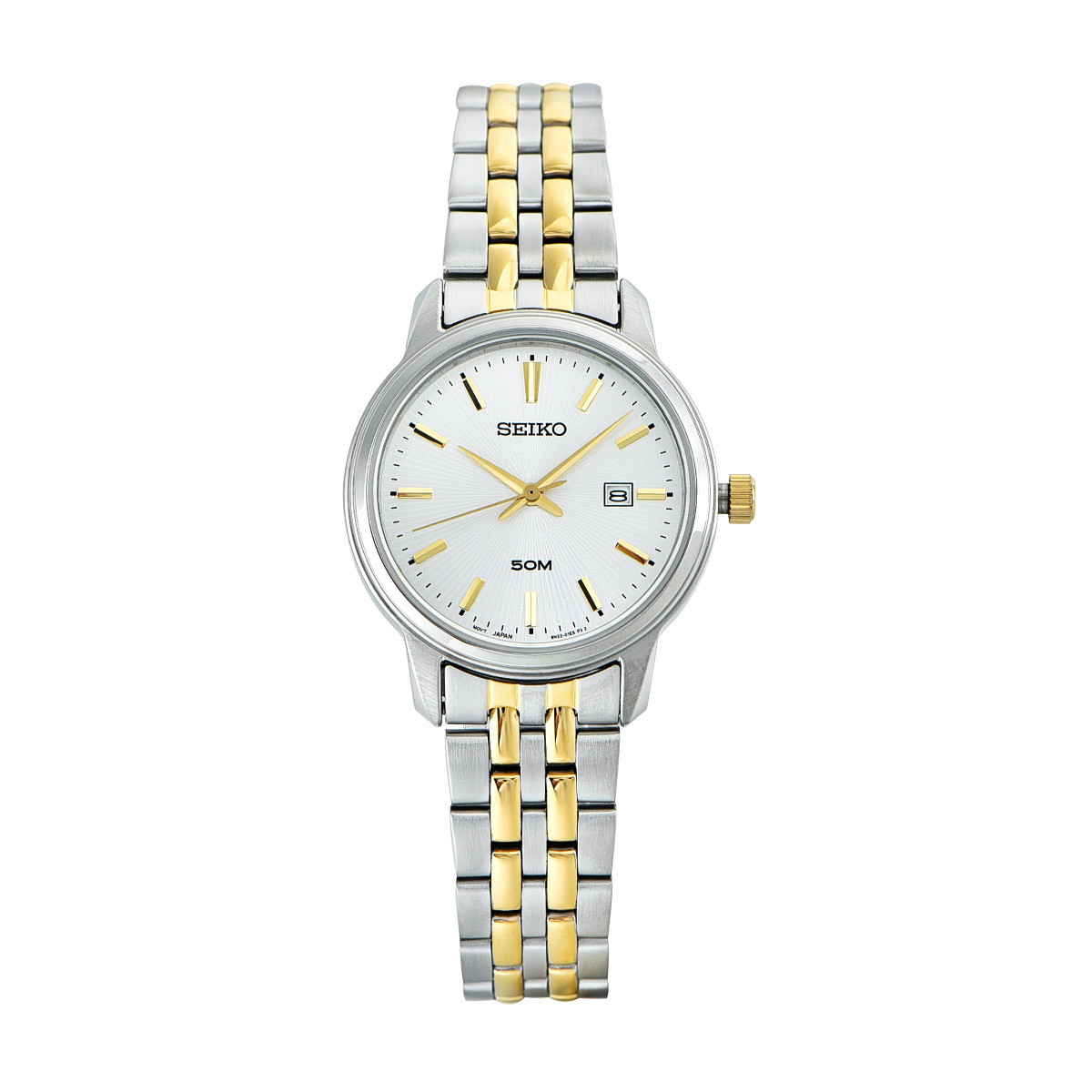 Seiko Two Tone Quartz Ladies Watch SUR661P - Linda & Co