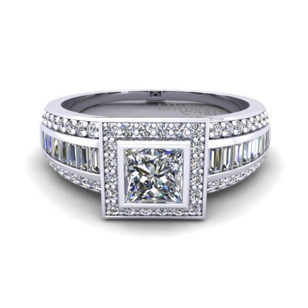 Guttenberg Princess cut Diamond Engagement Ring