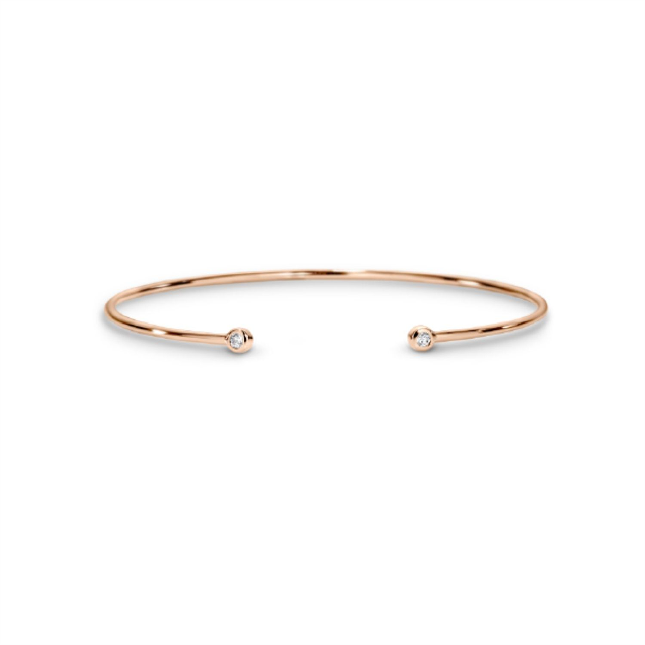 Georgini Twinkle Rose Gold Bangle IB155RG - Linda & Co