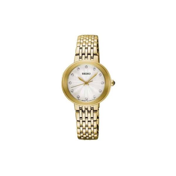 Seiko Gold Stainless Steel Ladies Watch SRZ450P_0