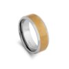 Blaze Tungsten Gold Ring with Beveled Edges R1/2_0