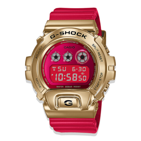 Casio G-Shock China Red Metal Gold Digital GM6900CX-4D_0