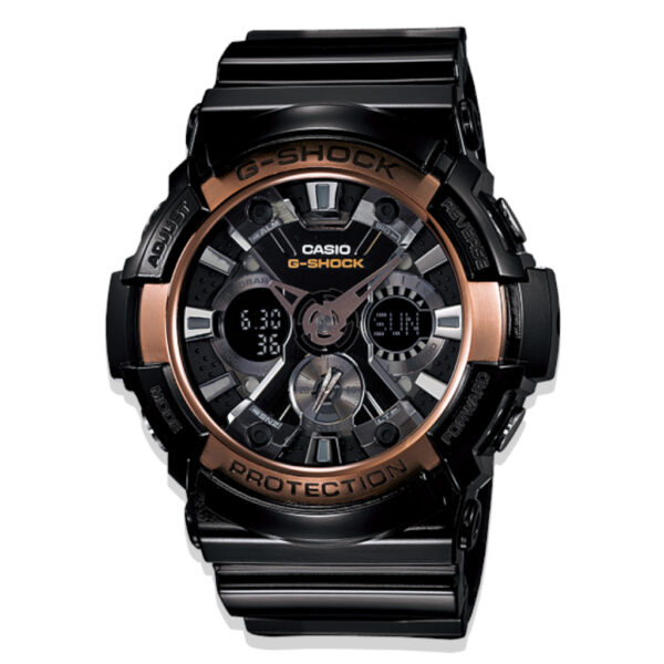 G Shock Duo Rose Gold Bezel Ga200rg-1A_0