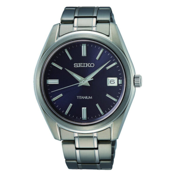 Seiko Titanium Blue and Silver Watch SUR373P_0